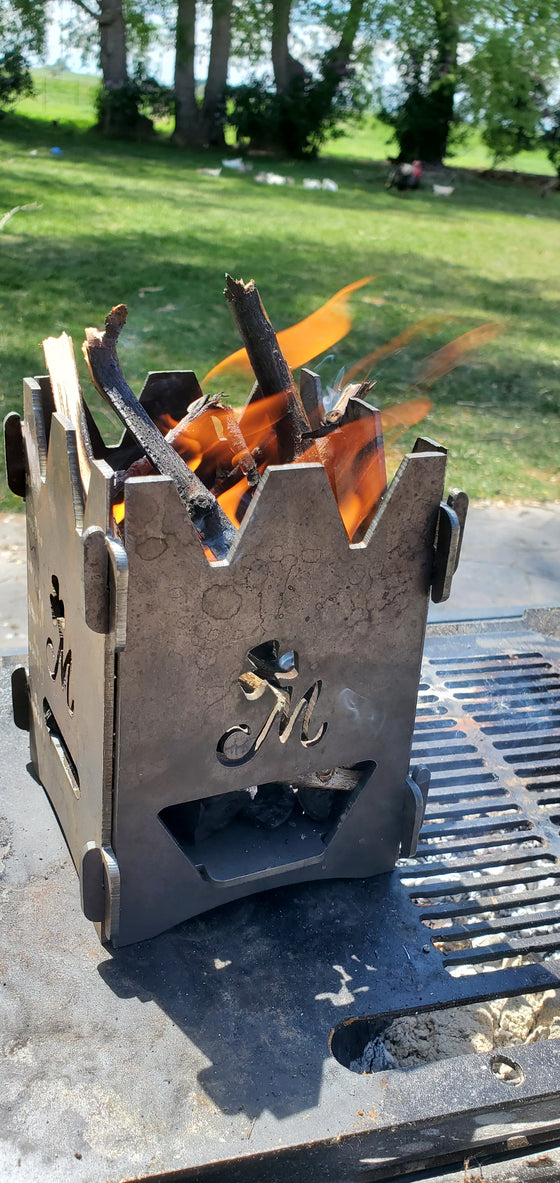 Firebox "Wayfarin' Stranger" flat pack wood stove 4in Preorder