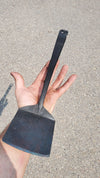 Hand forged single piece steel spatula