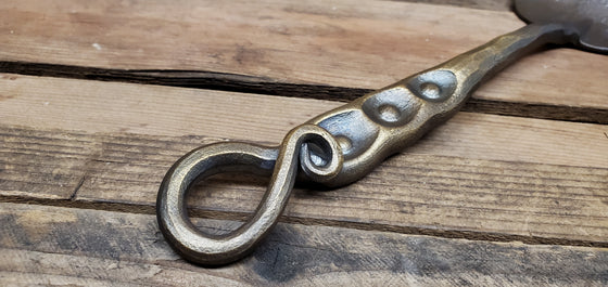 Hand Forged Sweet Pea Spatula, Single piece forging