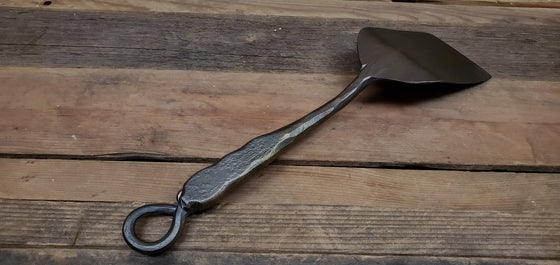 Hand Forged Sweet Pea Spatula, Single piece forging