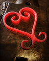 Hand forged Heart Trivet