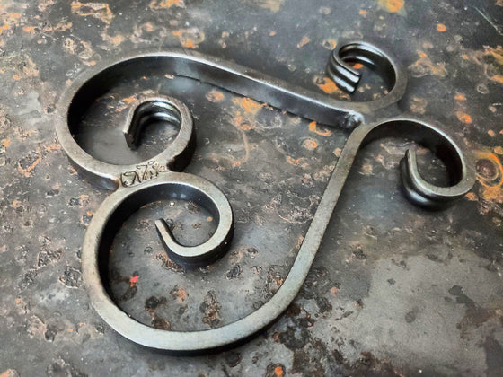 Hand forged Heart Trivet