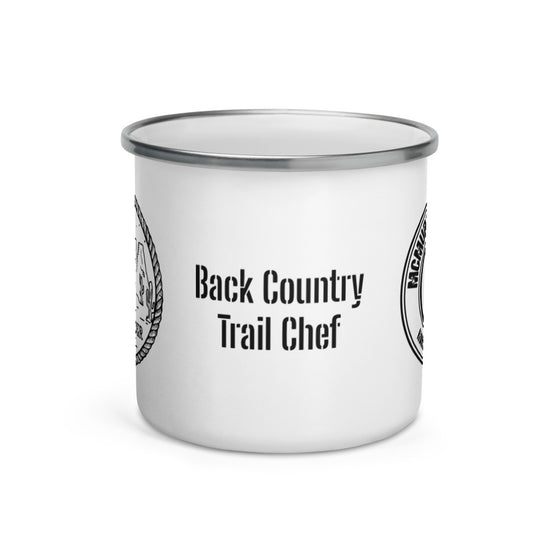 "Lone Rider Back Country Trail Chef" Enamel Mug