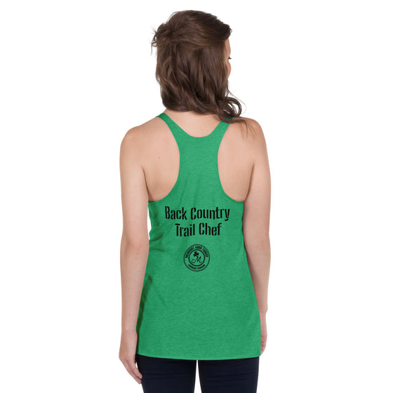 "Lone Rider Back Country Trail Chef" Women's Racerback Tank